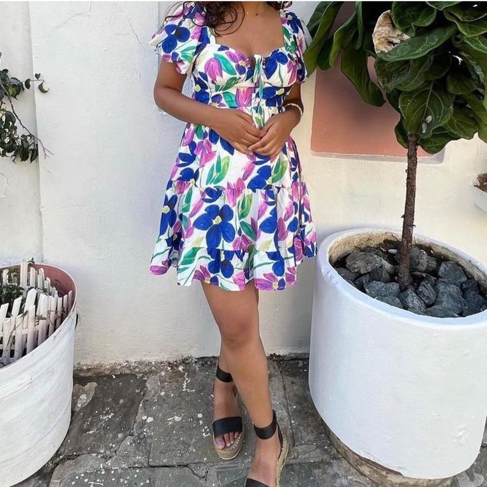 NWOT Speechless Tate Mini Floral Dress w/ Strappy Back - Picture 3 of 5